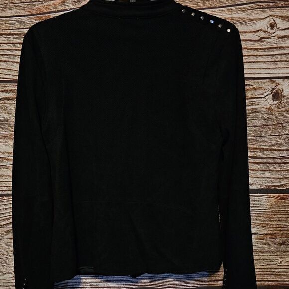 Pixley long sleeve jacket Women's medium black, / silver Pre-owned - Picture 4 of 12